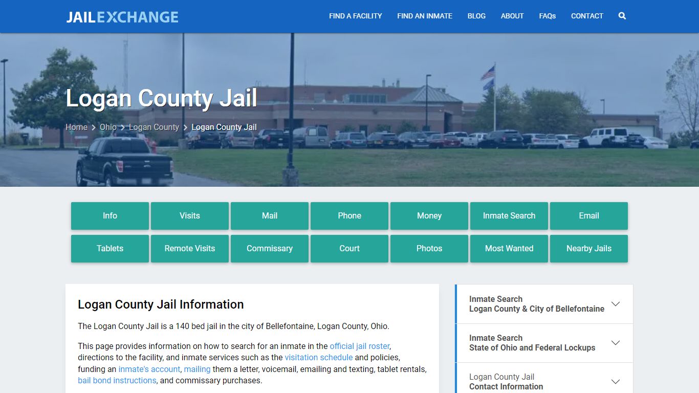 Logan County Jail, OH Inmate Search, Information