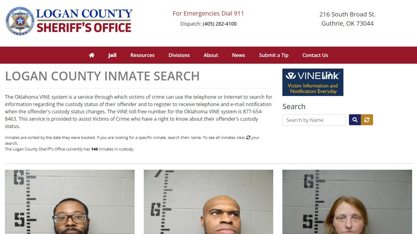 Inmate Search - Logan County Sheriff's Office