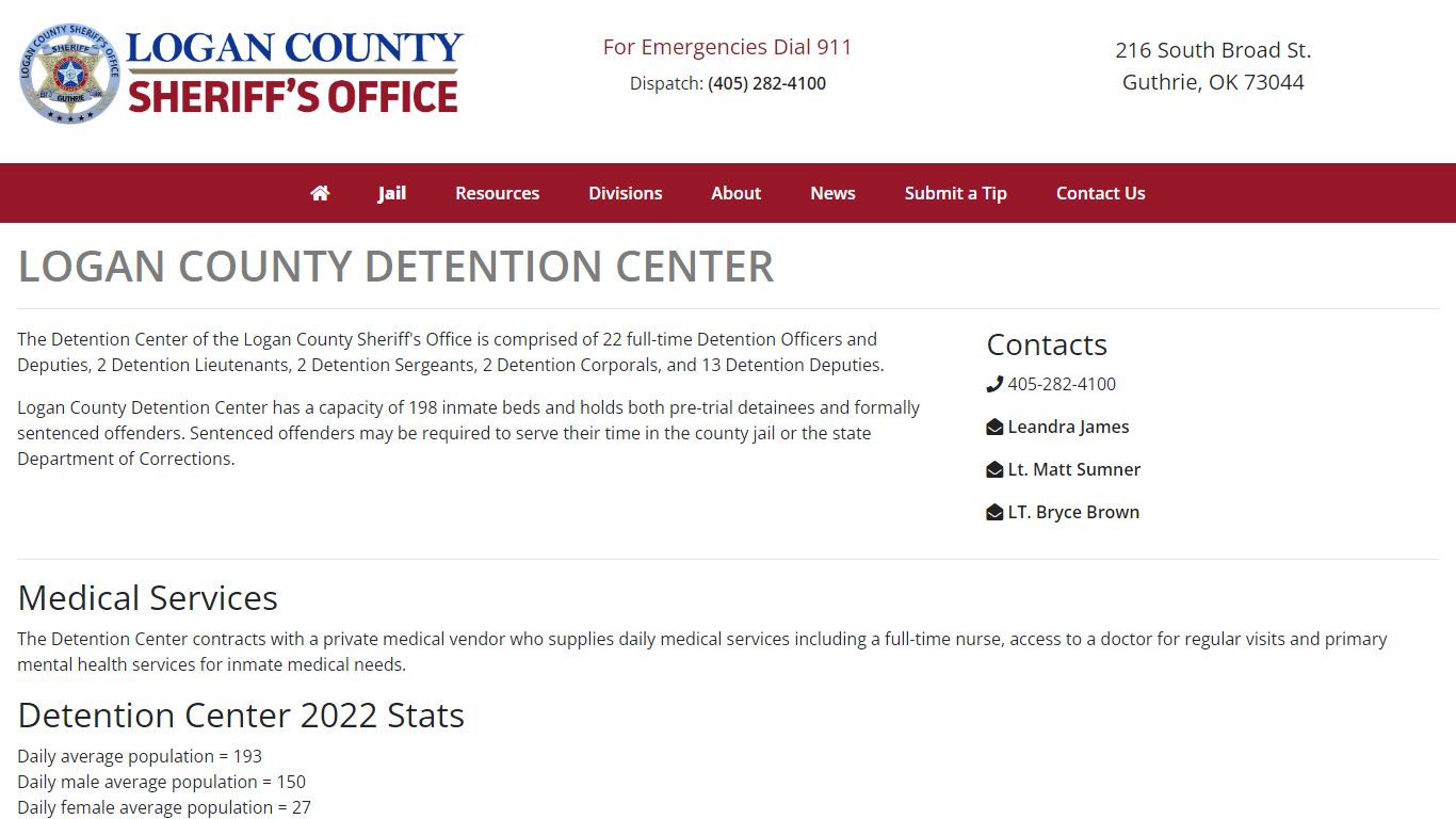 Detention Center - Logan County Sheriff's Office