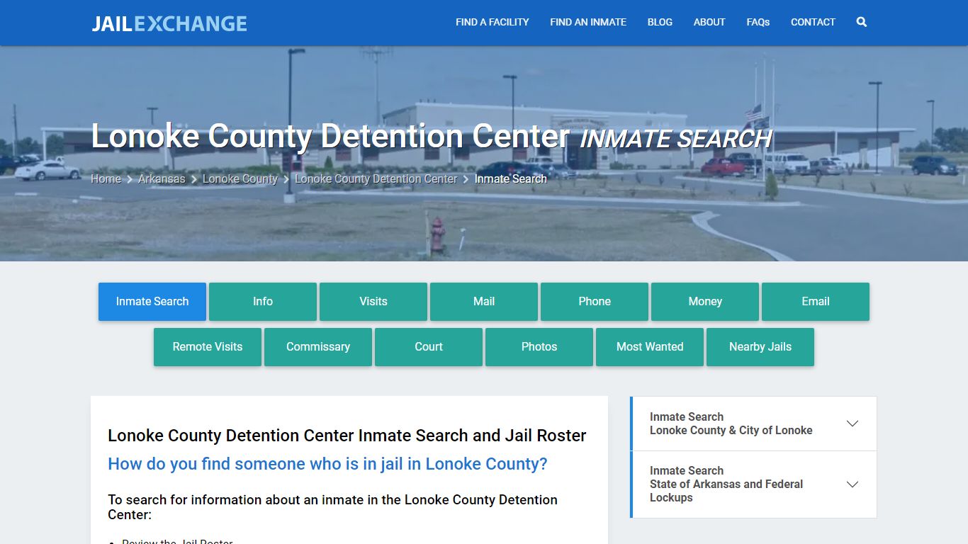 Lonoke County Detention Center Inmate Search - Jail Exchange