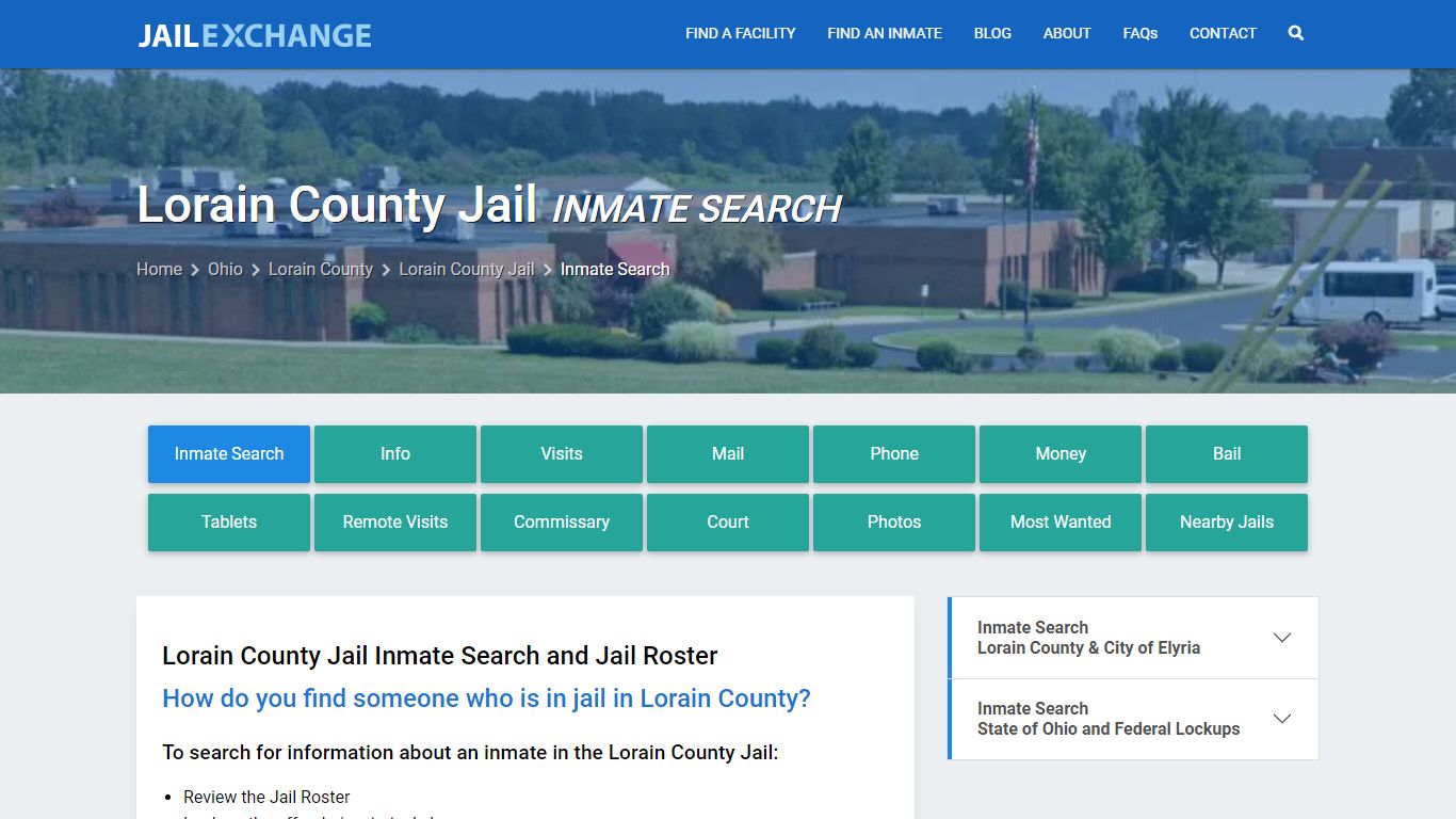 Lorain County Jail Inmate Search - Jail Exchange
