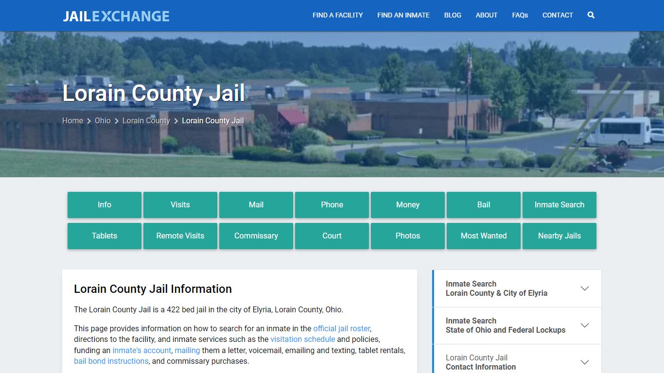 Lorain County Jail, OH Inmate Search, Information