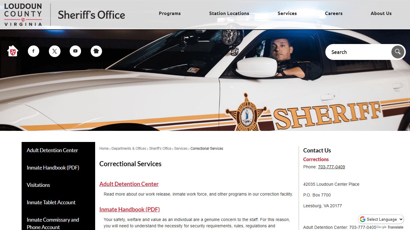 Correctional Services | Loudoun County, VA - Official Website
