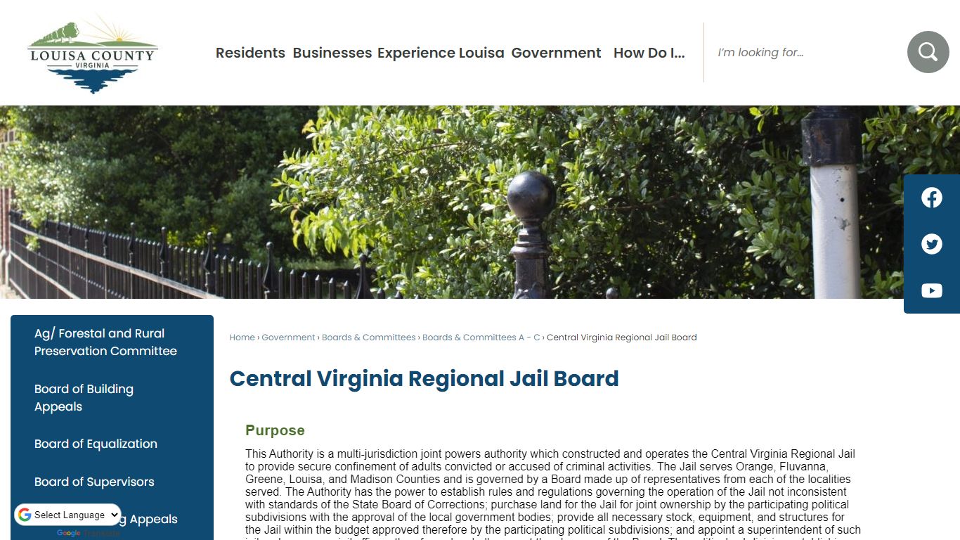 Central Virginia Regional Jail Board | Louisa County, VA