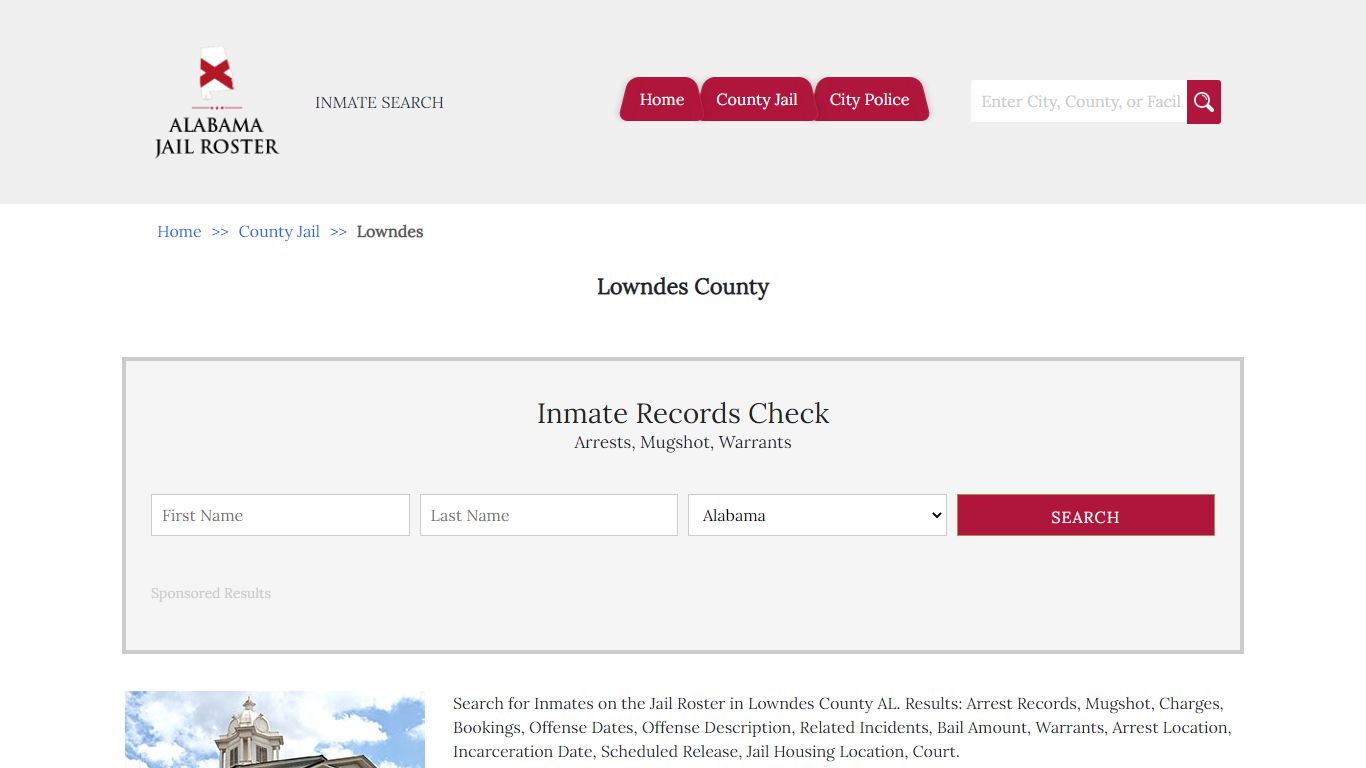 Lowndes County | Alabama Jail Inmate Search