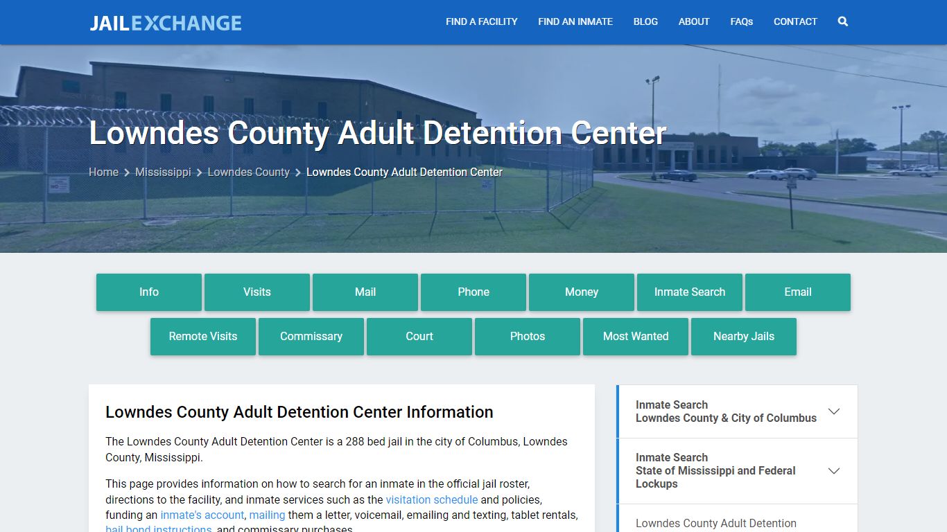 Lowndes County Adult Detention Center - Jail Exchange