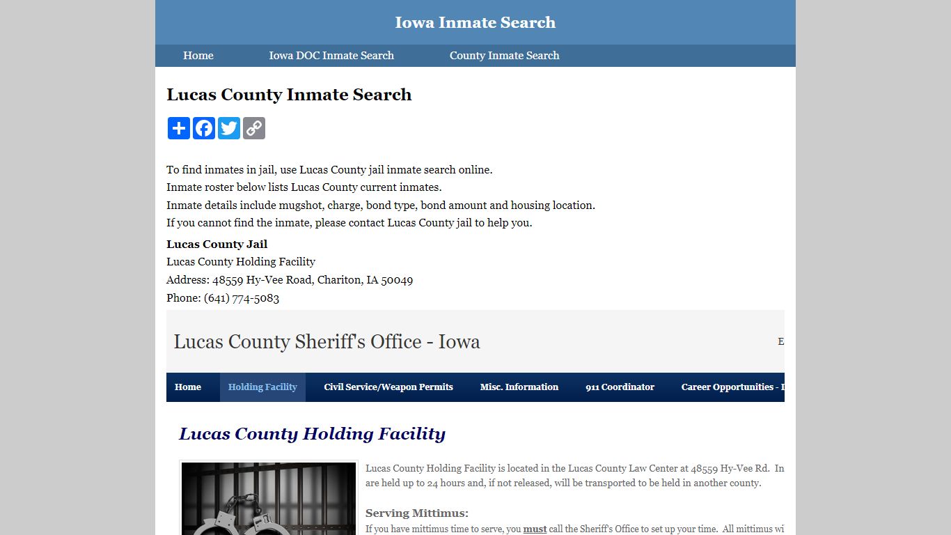 Lucas County Inmate Search