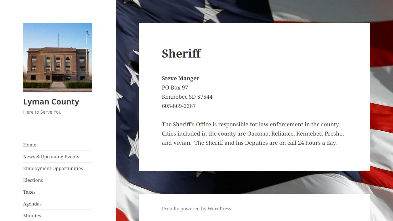 Sheriff – Lyman County