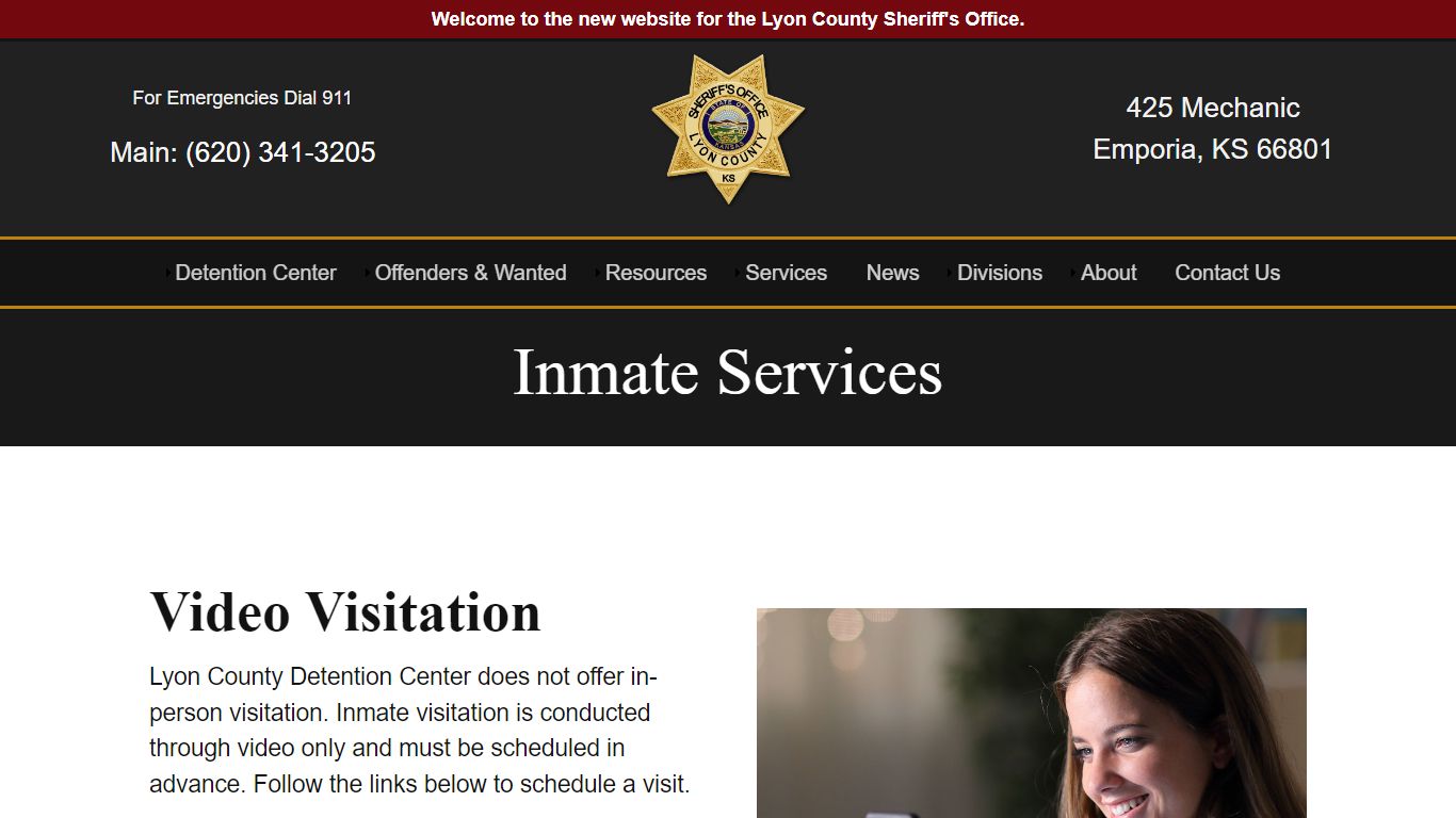 Inmate Services - Lyon County Sheriff's Office
