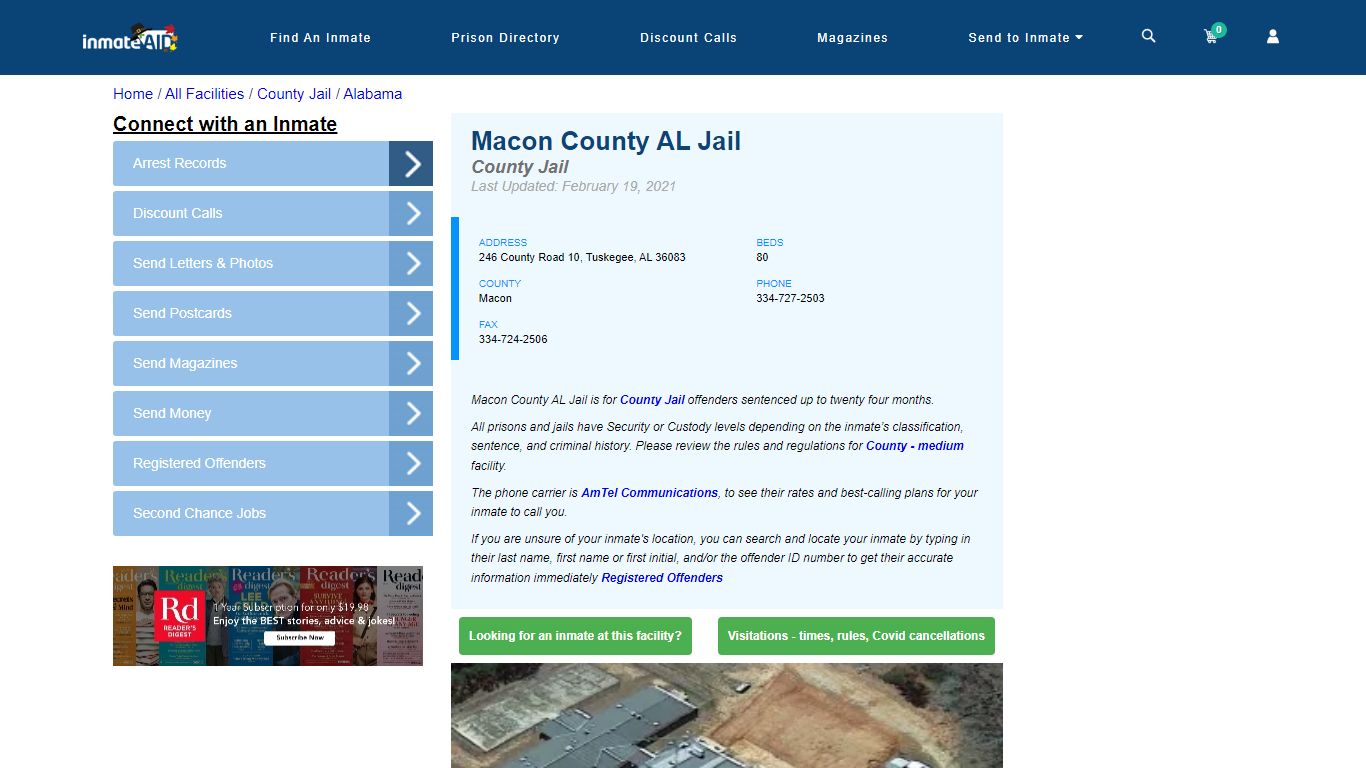 Macon County AL Jail - Inmate Locator - Tuskegee, AL