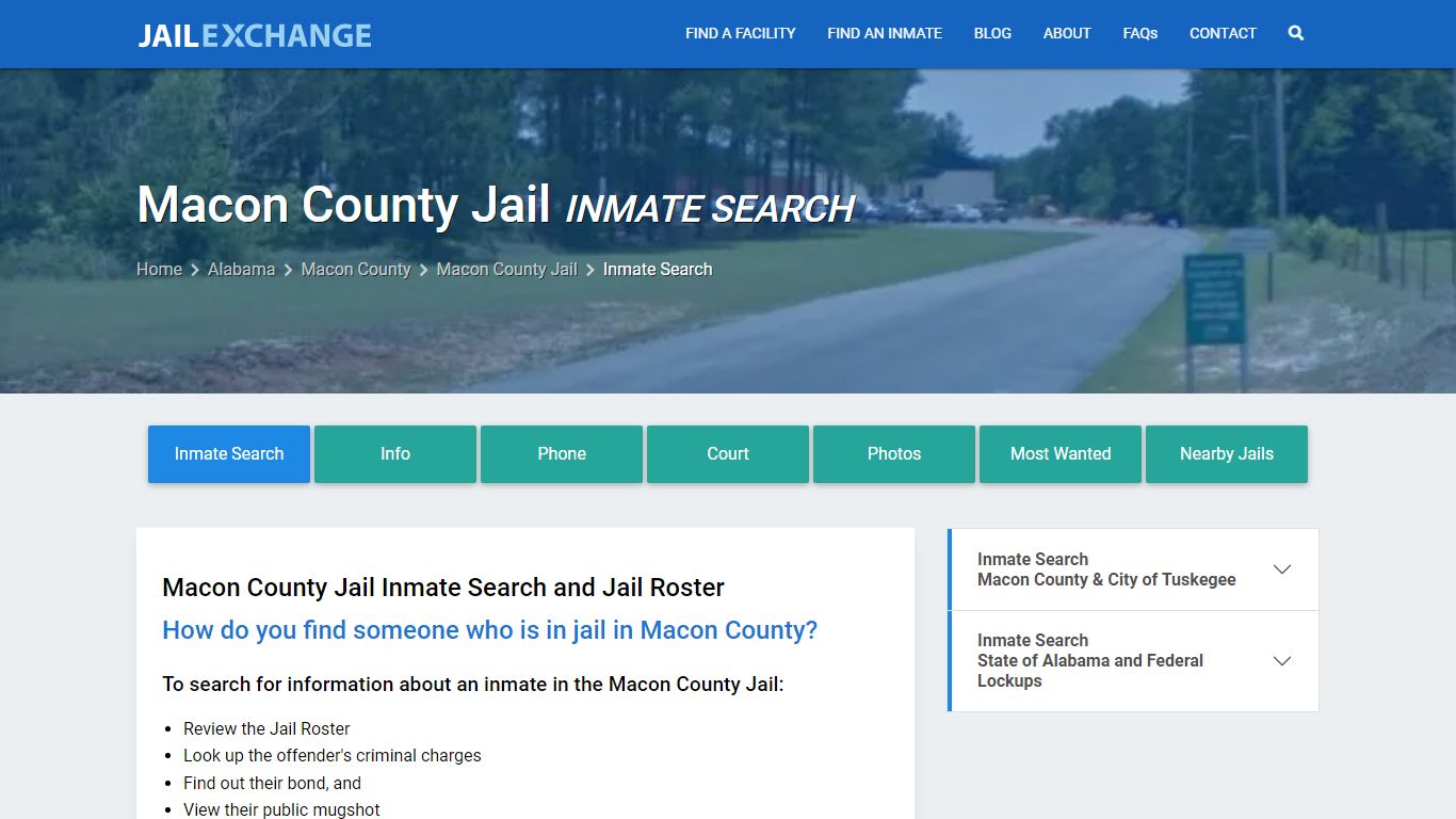 Inmate Search: Roster & Mugshots - Macon County Jail, AL