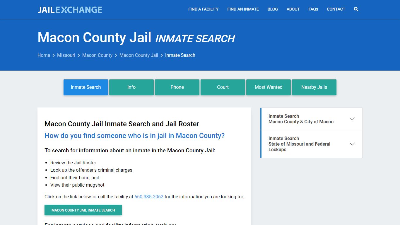 Inmate Search: Roster & Mugshots - Macon County Jail, MO