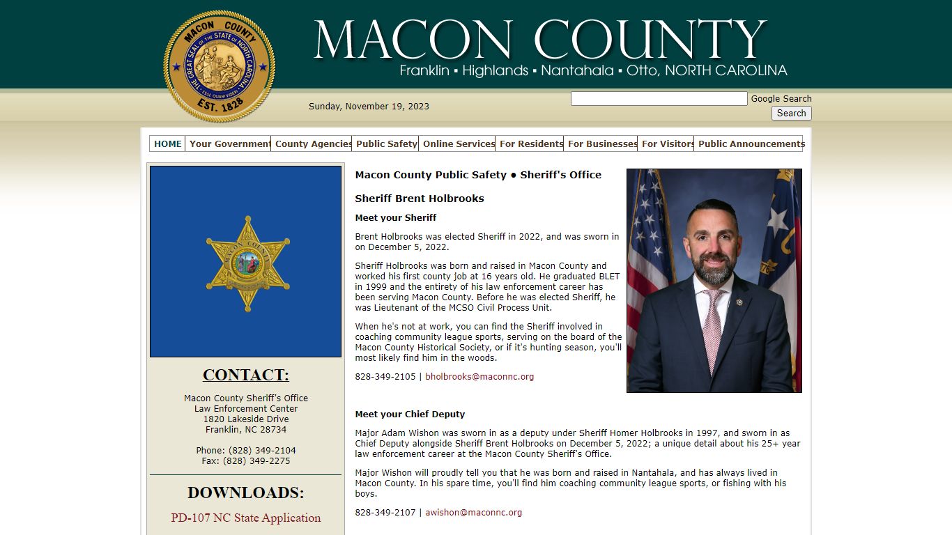 Sheriff's Office | Macon NC Government - Macon County, North Carolina