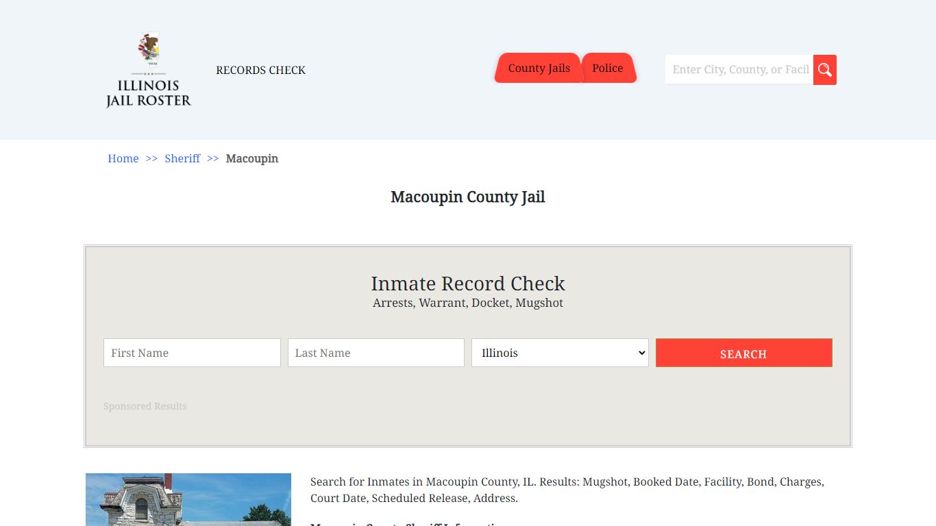 Macoupin County Jail | Jail Roster Search