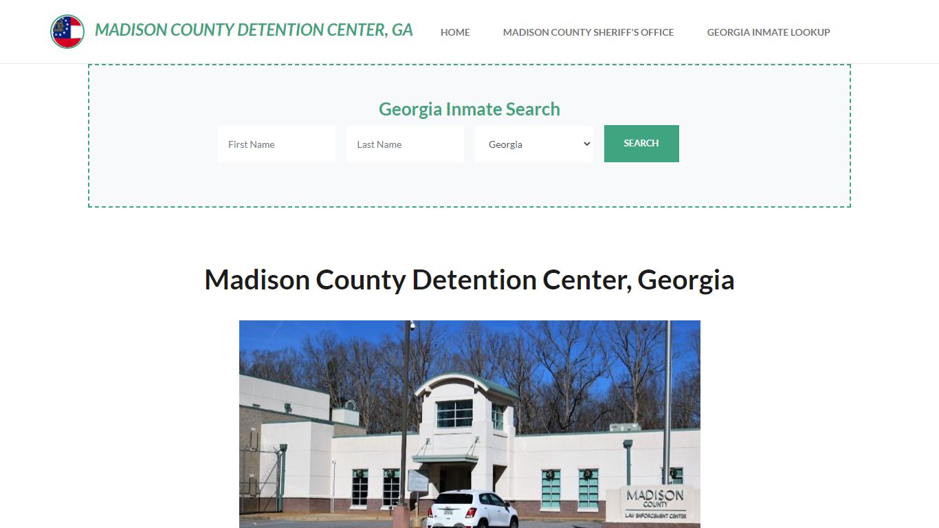 Madison County Detention Center, GA Inmate Roster, Offender Search