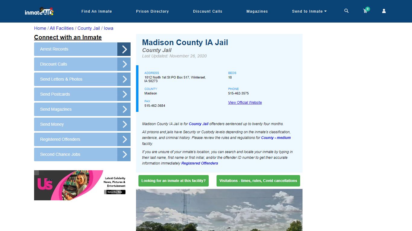 Madison County IA Jail - Inmate Locator - Winterset, IA