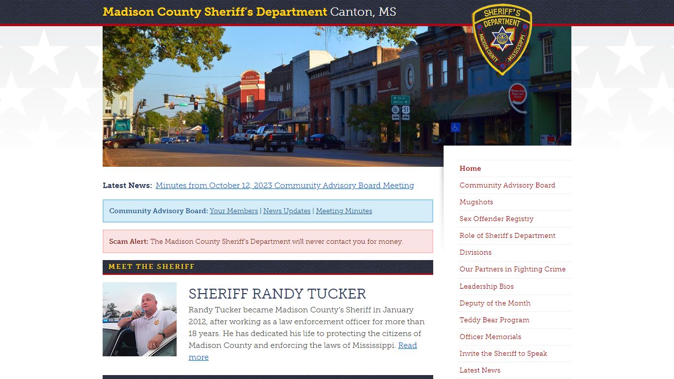 Sheriff Randy Tucker | Madison County Sheriff's Department
