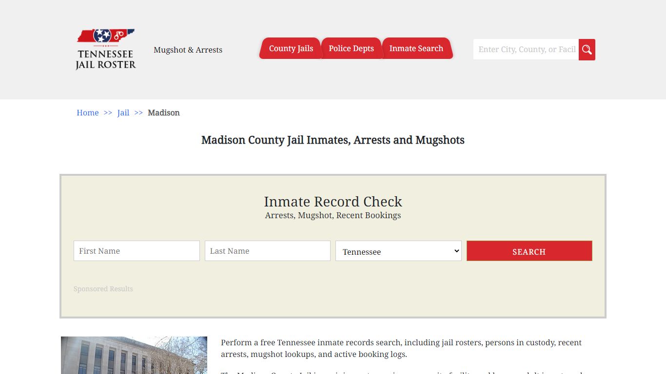Madison County Jail Inmates, Arrests and Mugshots