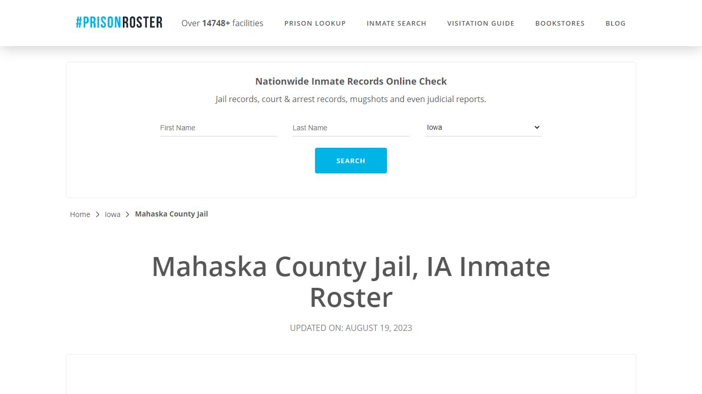 Mahaska County Jail, IA Inmate Roster - Prisonroster