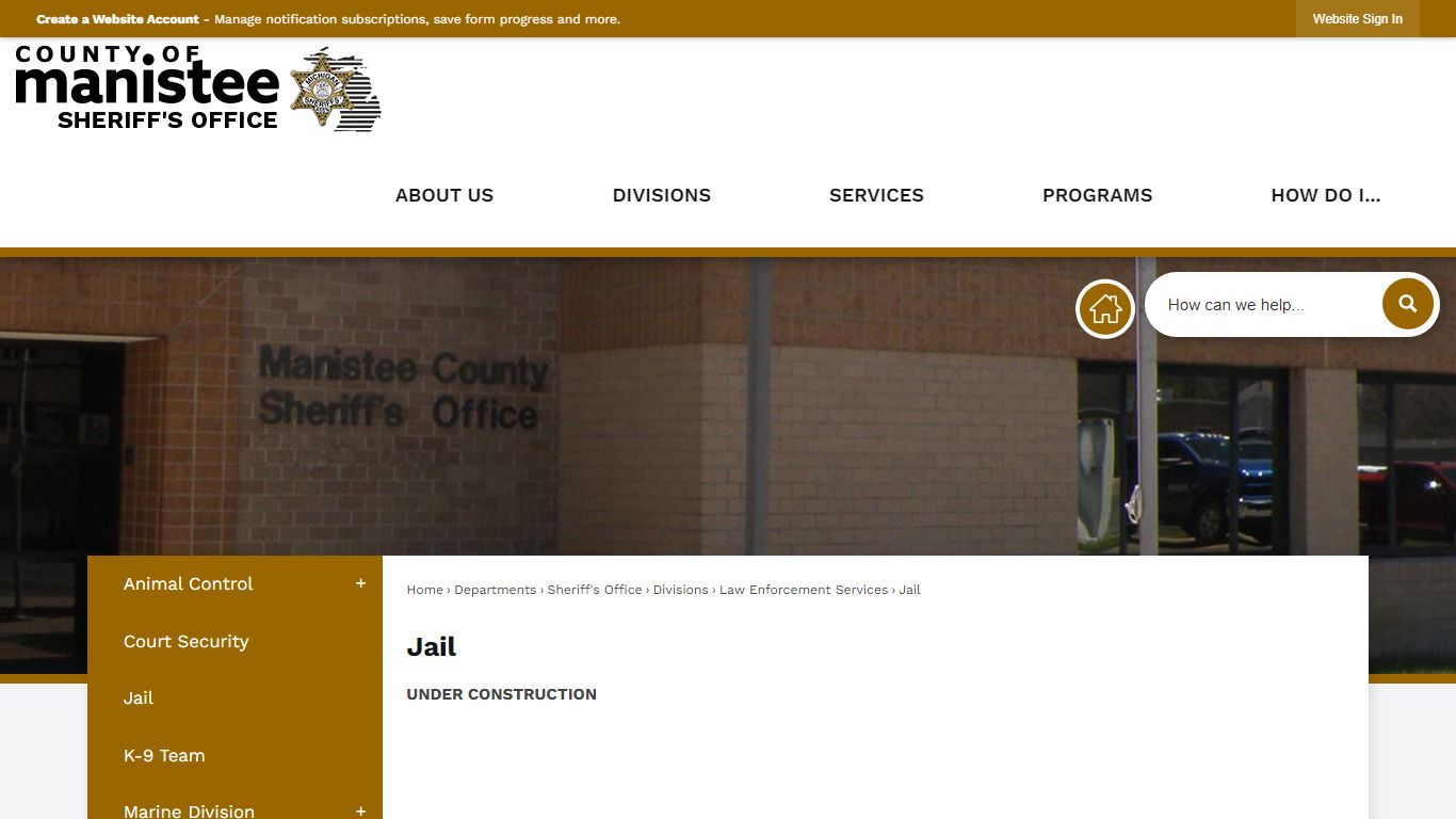 Jail | Manistee County, MI