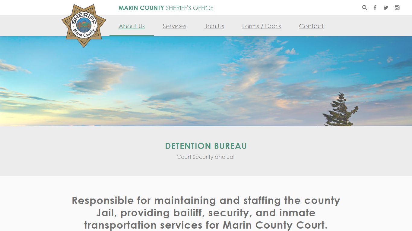 Detention Bureau - Marin County Sheriff's Office