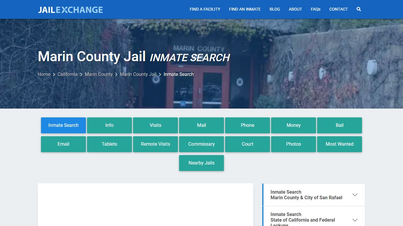 Inmate Search: Roster & Mugshots - Marin County Jail, CA