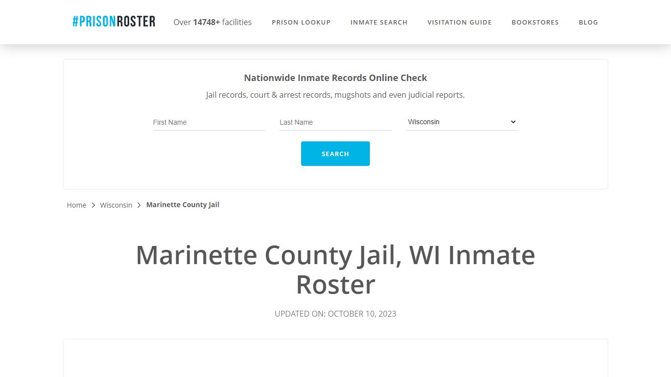 Marinette County Jail, WI Inmate Roster - Prisonroster