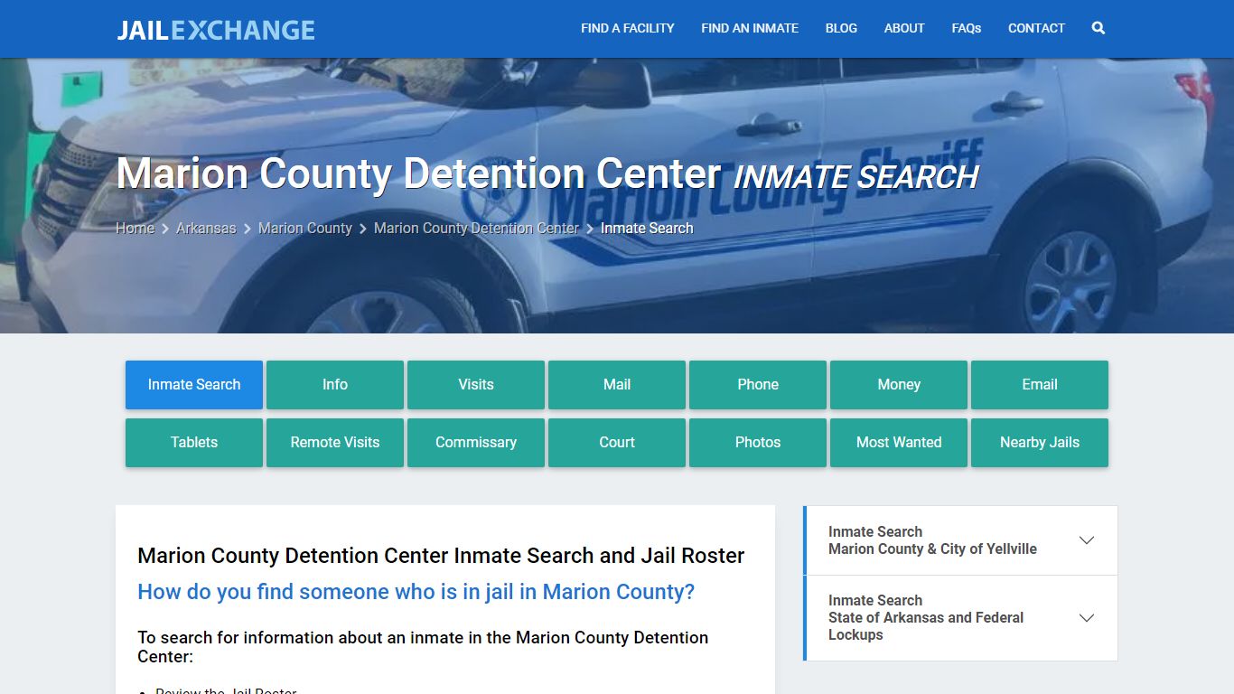 Marion County Detention Center Inmate Search - Jail Exchange