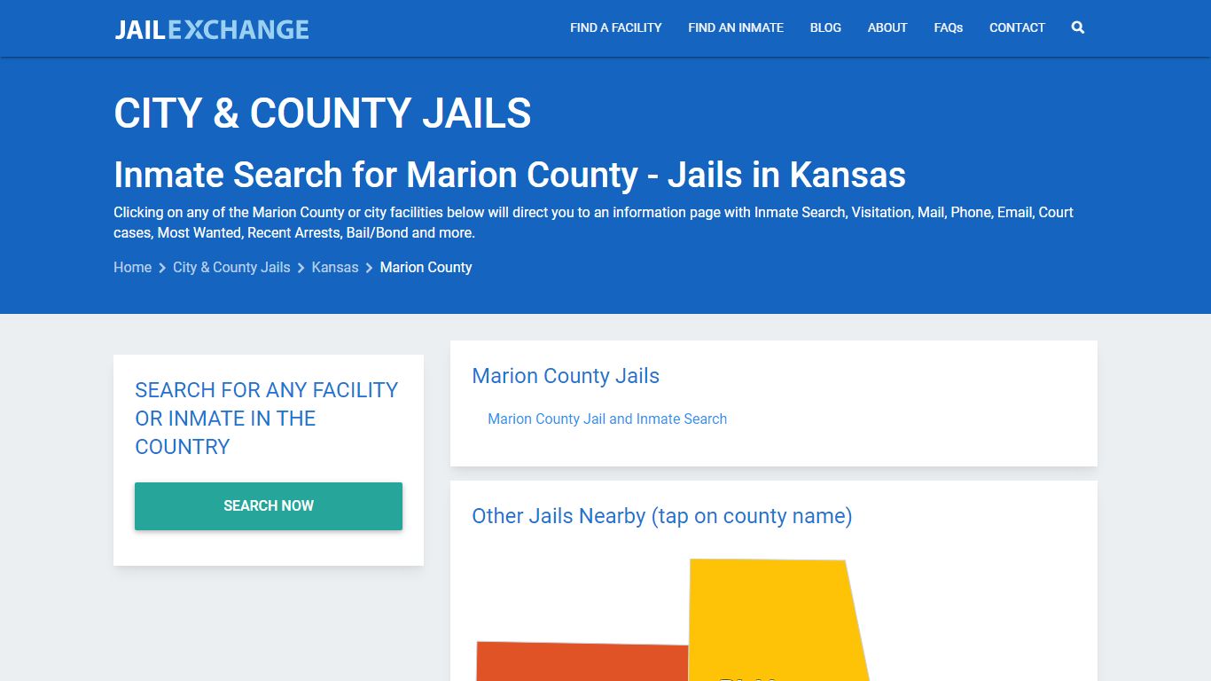 Inmate Search for Marion County | Jails in Kansas - Jail Exchange