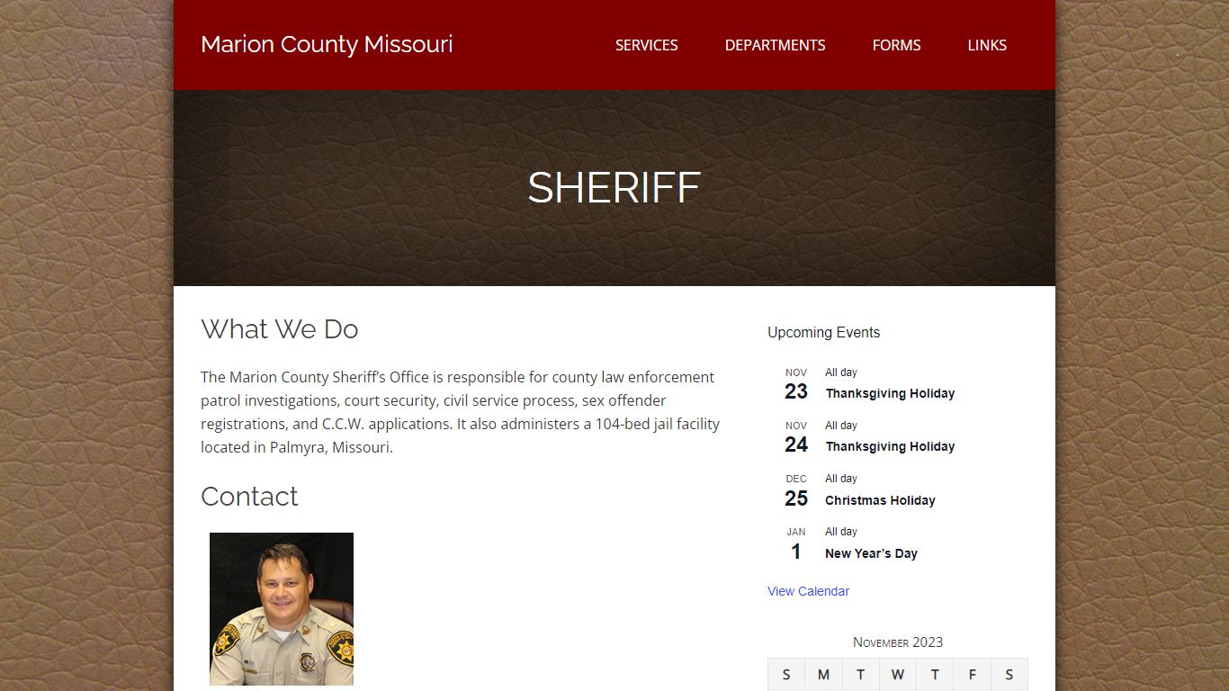 Sheriff – Marion County Missouri
