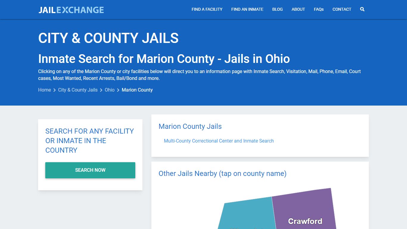 Inmate Search for Marion County | Jails in Ohio - Jail Exchange