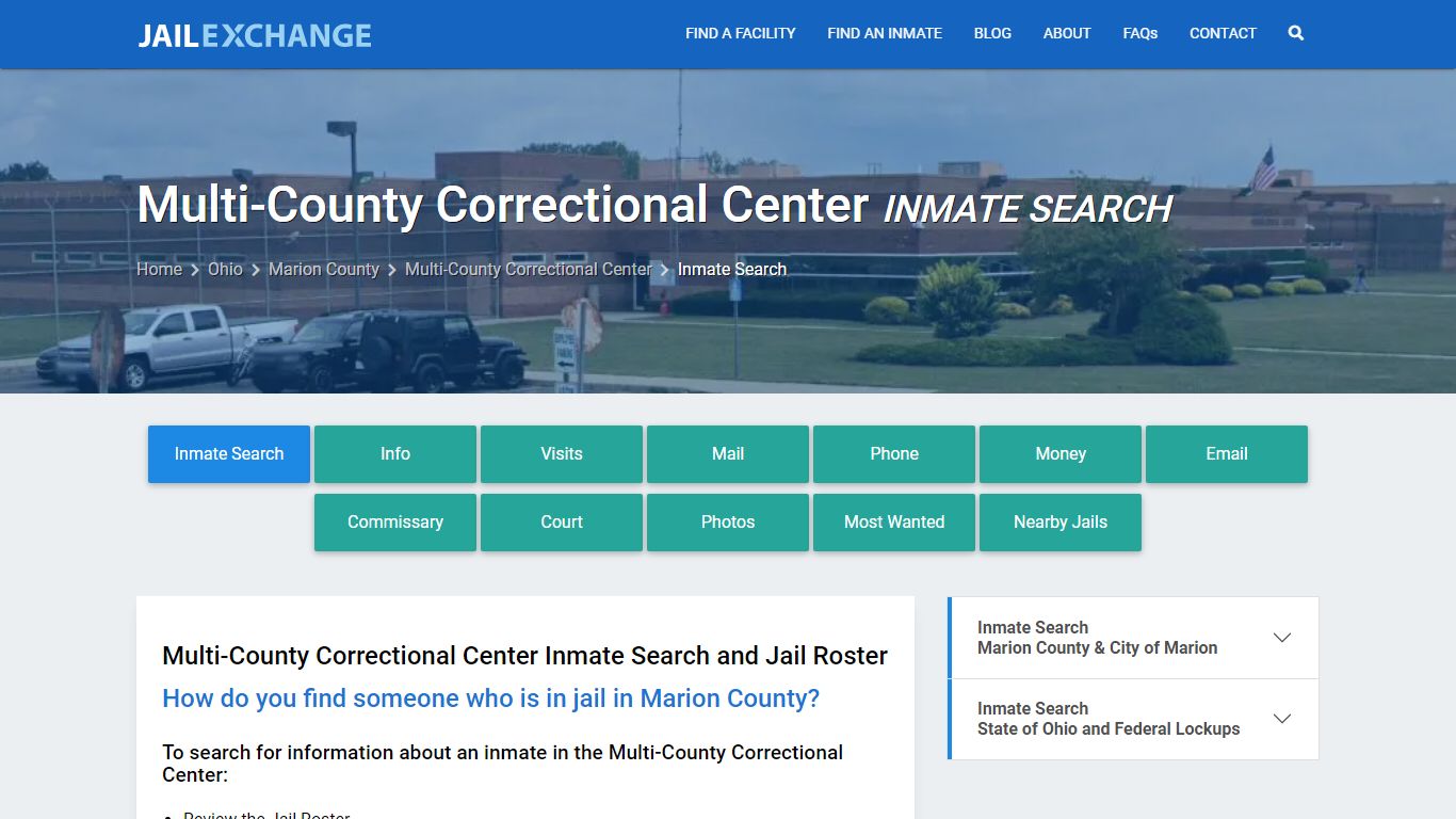 Multi-County Correctional Center Inmate Search - Jail Exchange