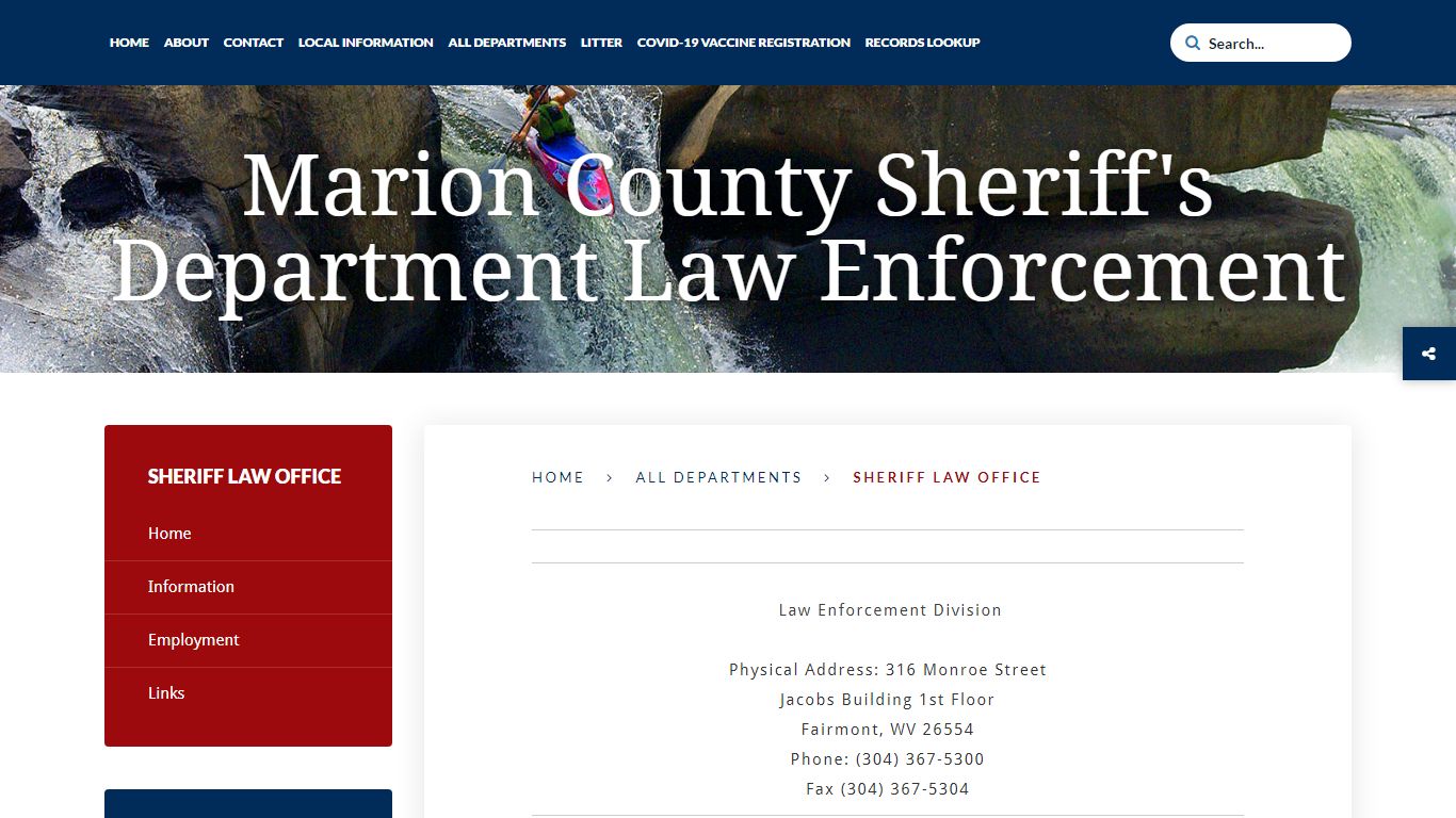 Marion County Sheriff's Department Law Enforcement