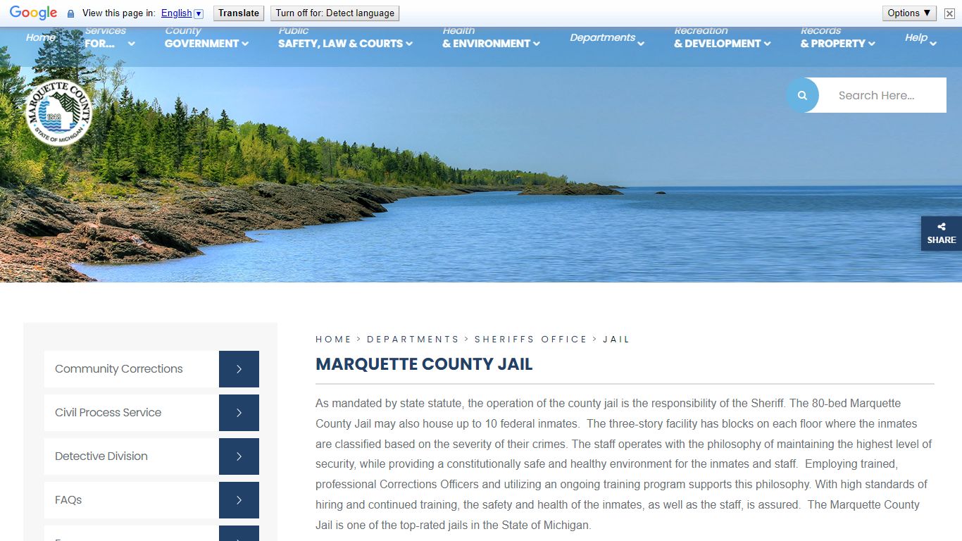 MARQUETTE COUNTY JAIL