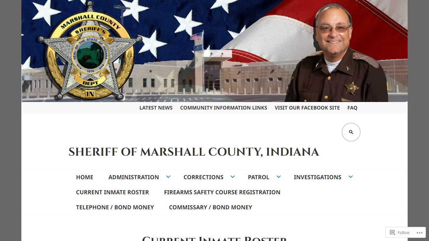 Current Inmate Roster – Sheriff of Marshall County, Indiana