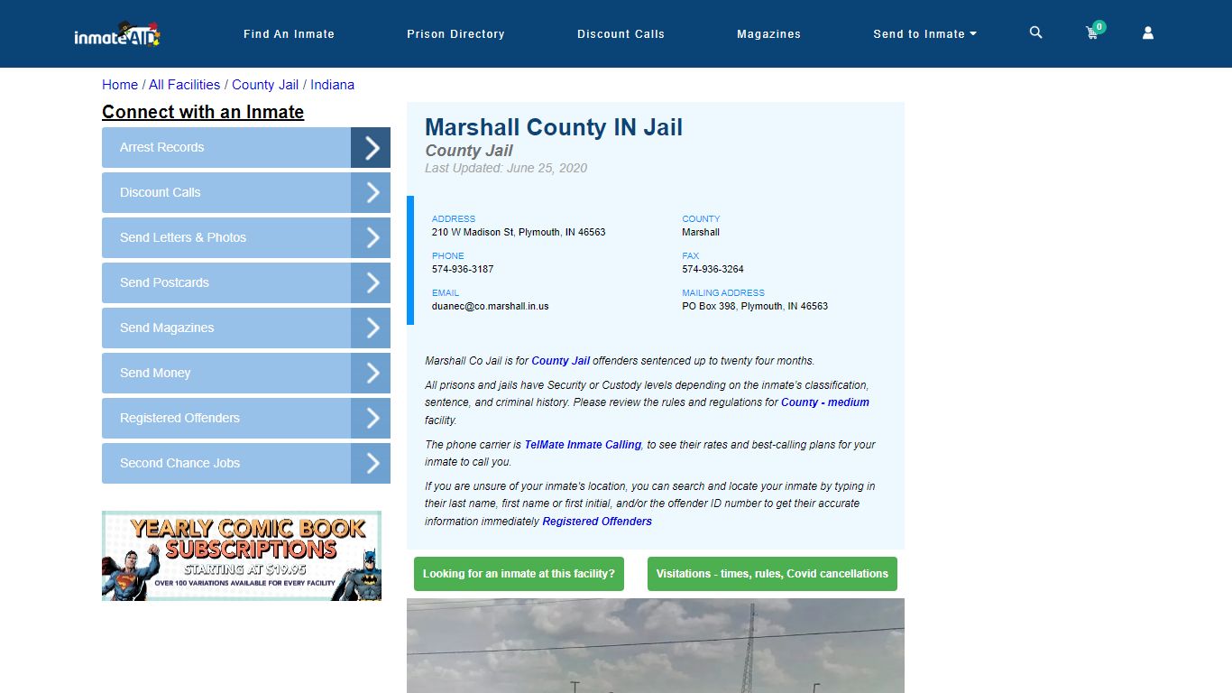 Marshall County IN Jail - Inmate Locator - Plymouth, IN