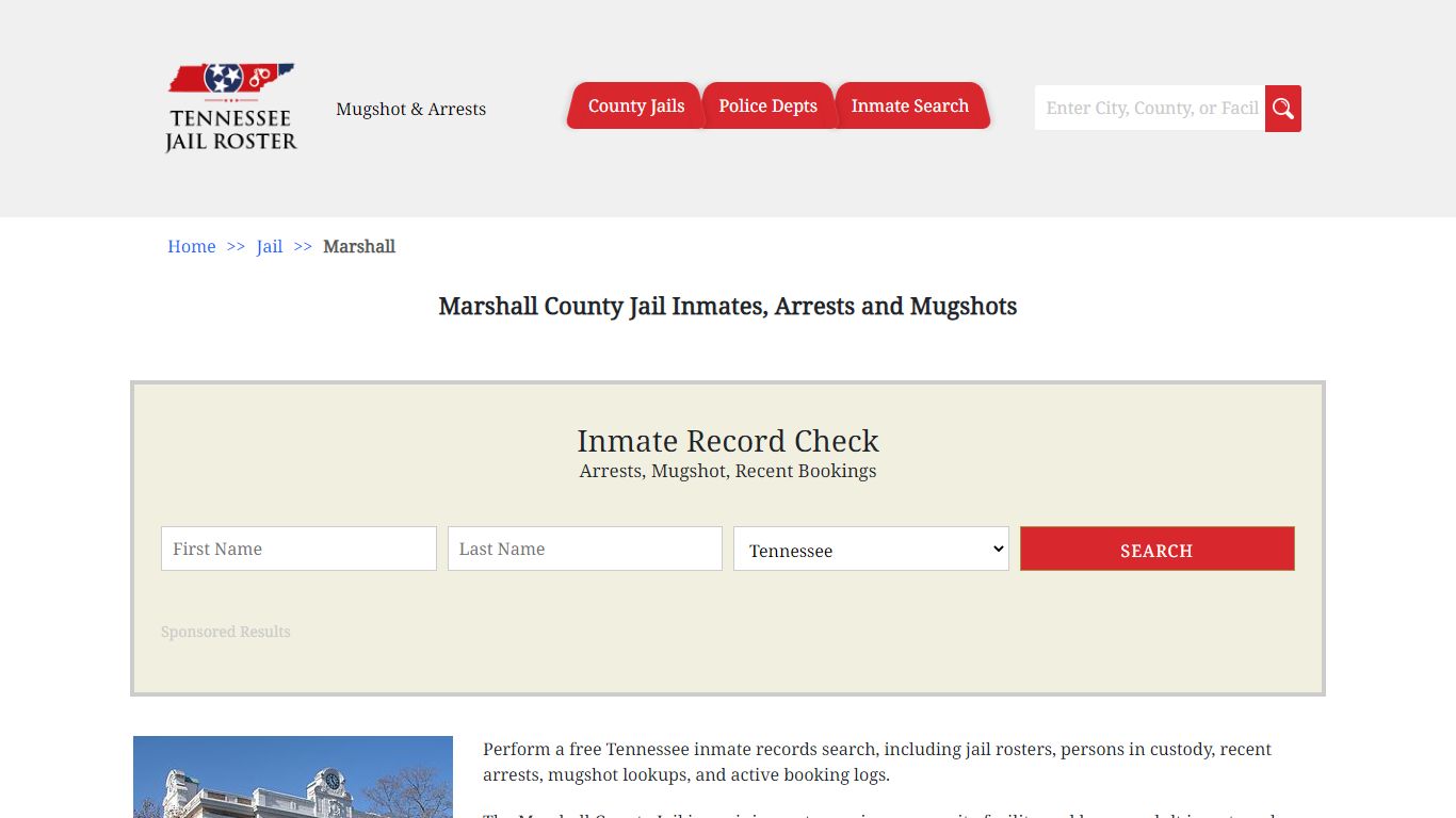 Marshall County Jail Inmates, Arrests and Mugshots