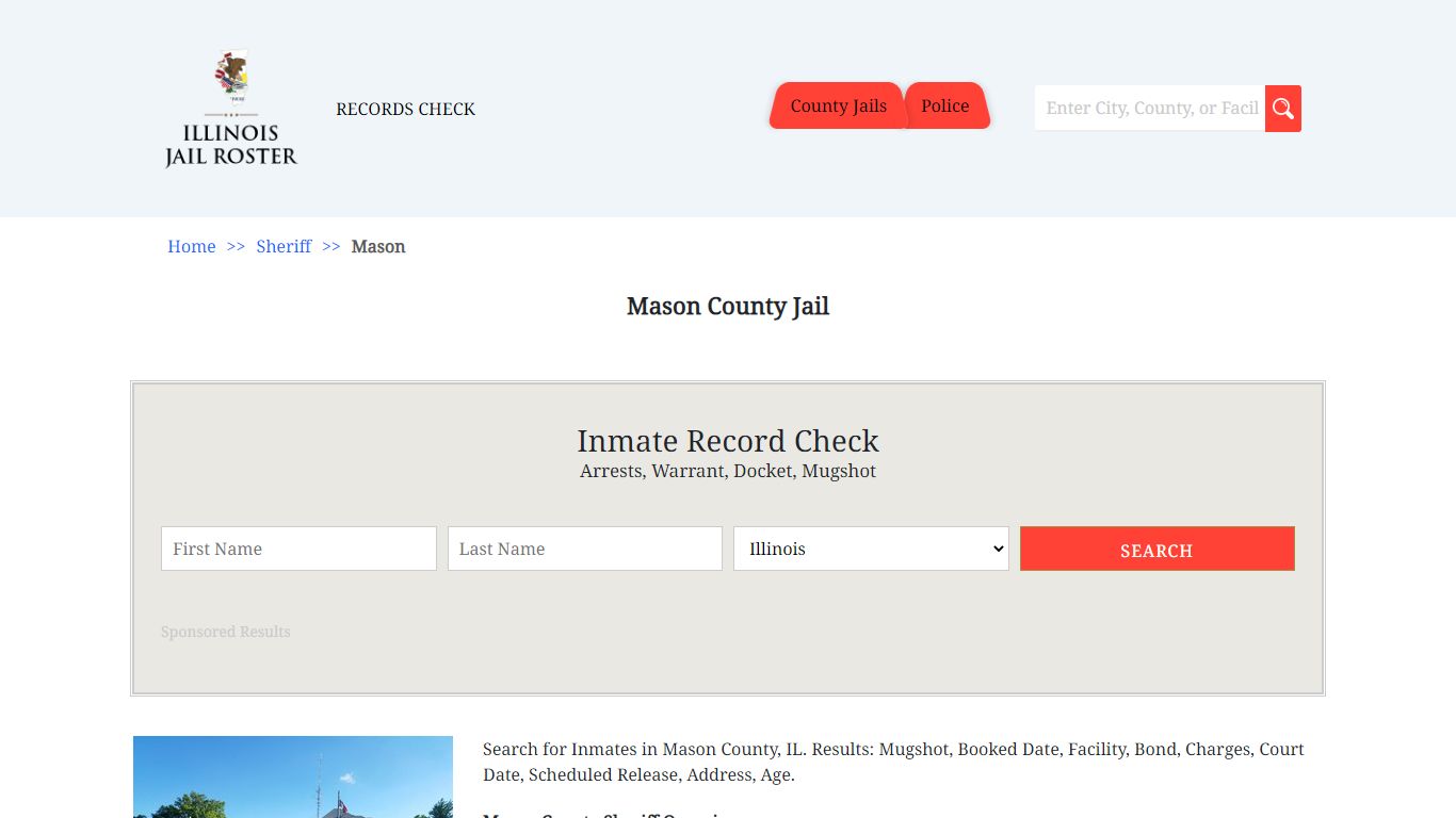 Mason County Jail | Jail Roster Search