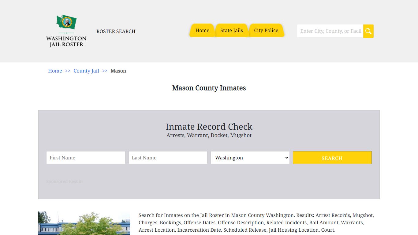 Mason County Inmates | Jail Roster Search