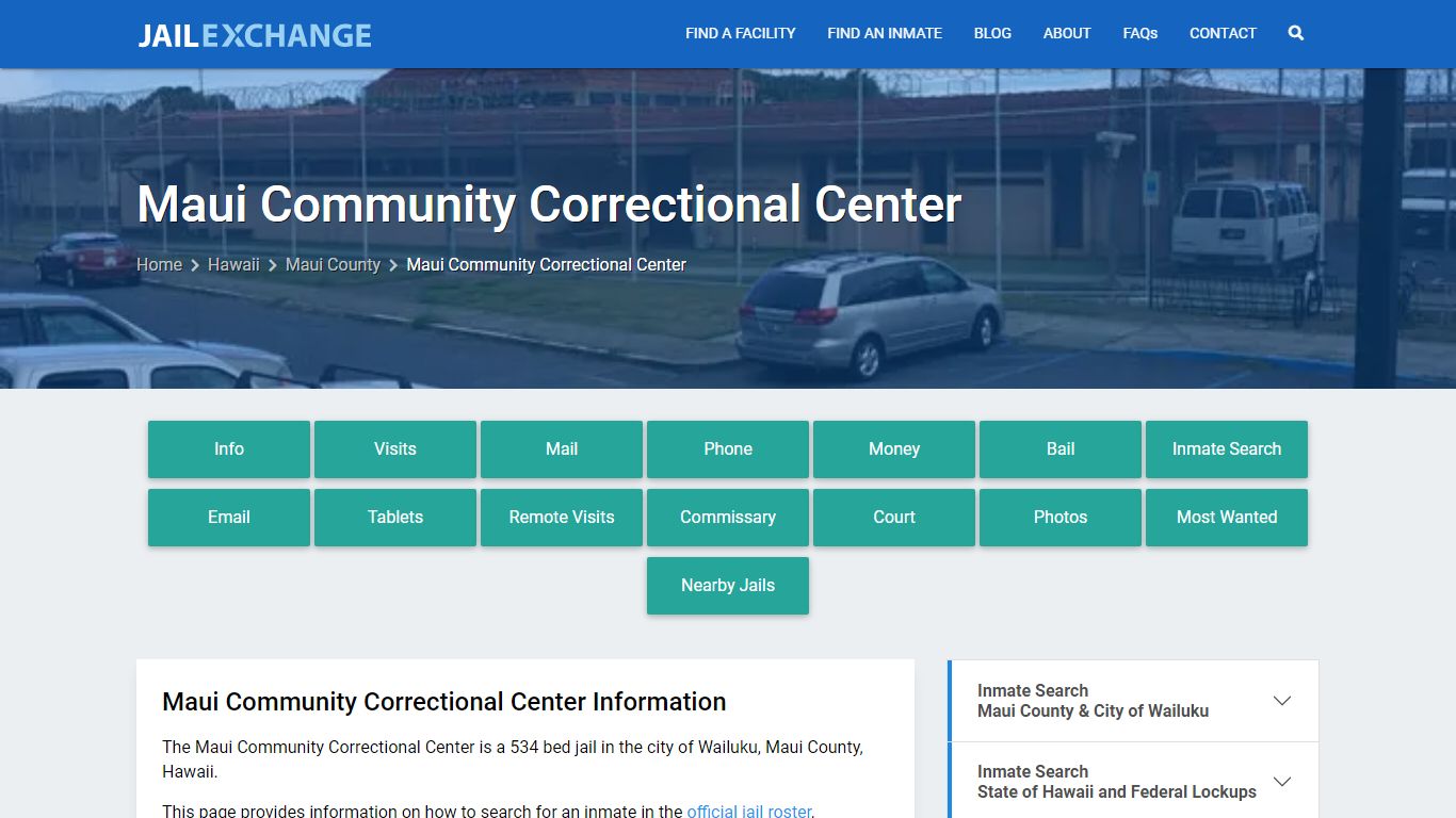 Maui Community Correctional Center - Jail Exchange