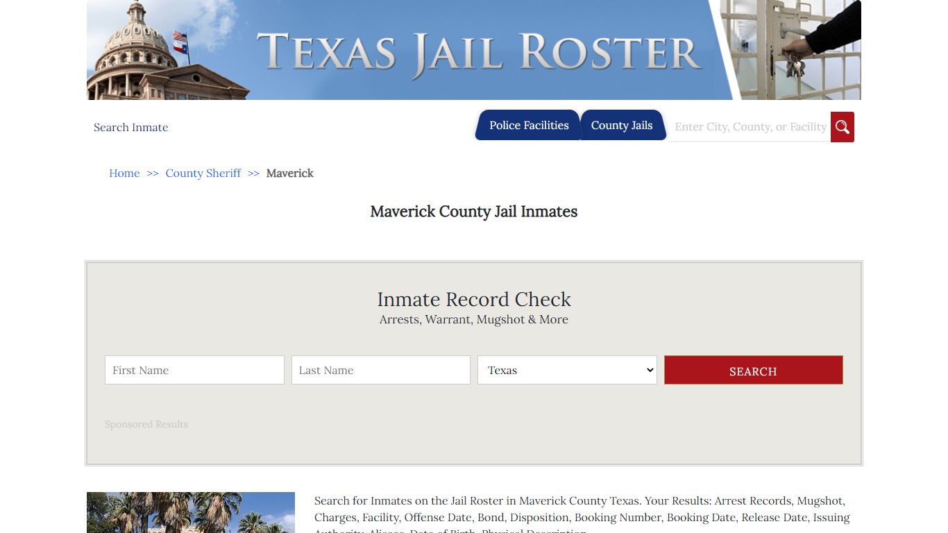 Maverick County Jail Inmates | Jail Roster Search