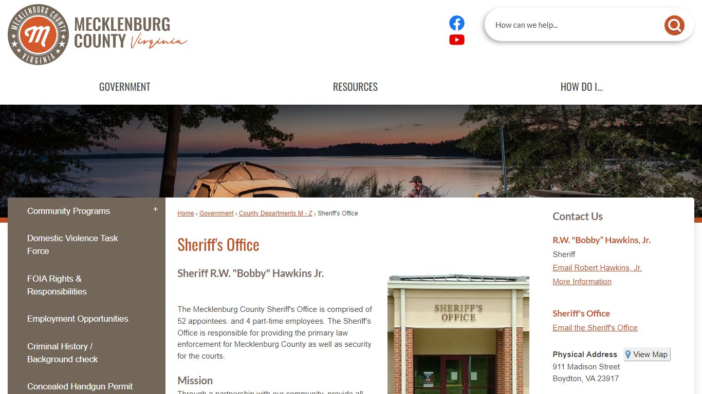 Sheriff's Office | Mecklenburg County, VA