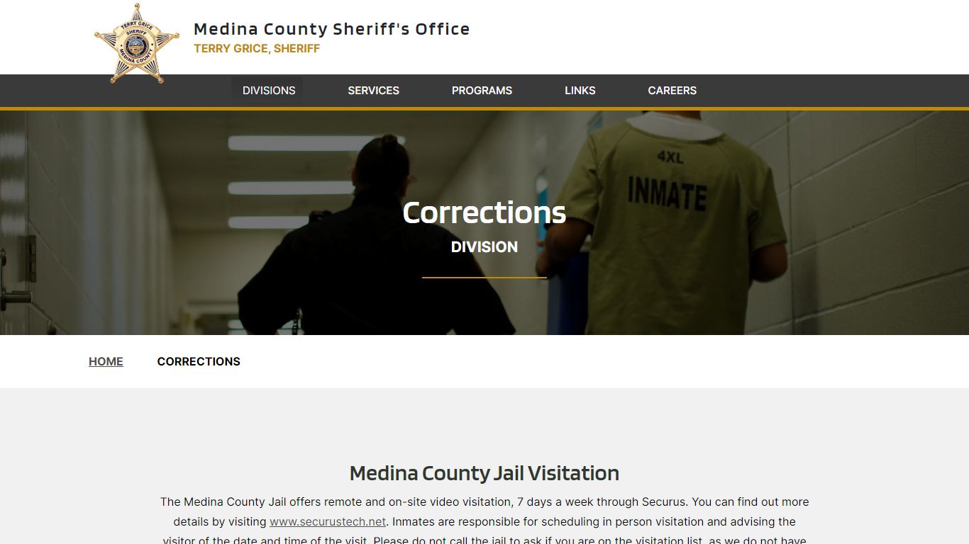 Corrections | Medina County Sheriff's Office