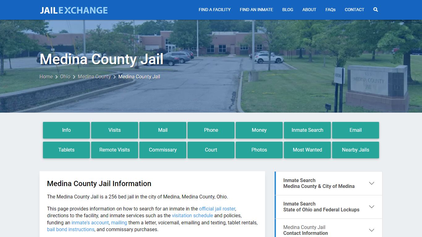 Medina County Jail, OH Inmate Search, Information