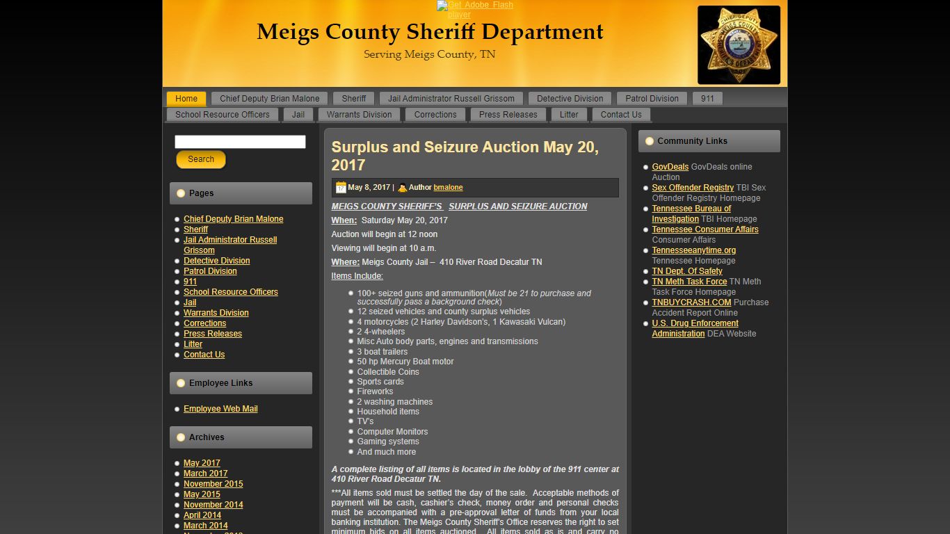 Meigs County Sheriff Department