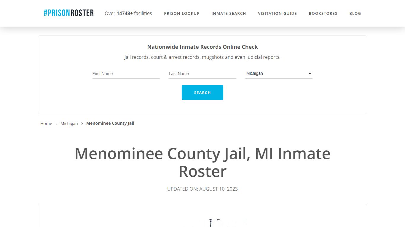 Menominee County Jail, MI Inmate Roster - Prisonroster