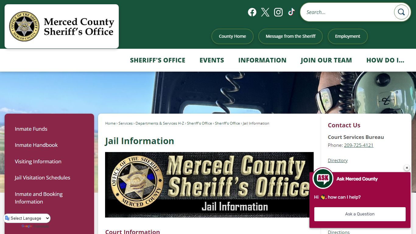 Jail Information | Merced County, CA - Official Website