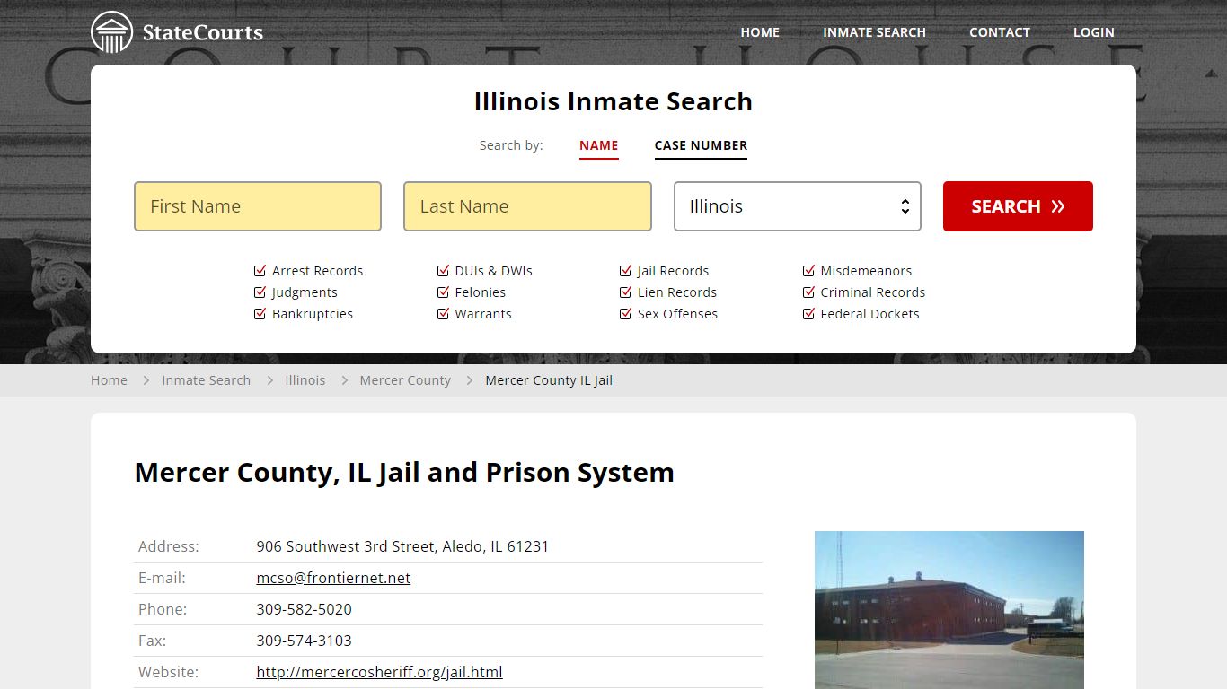 Mercer County IL Jail Inmate Records Search, Illinois - StateCourts