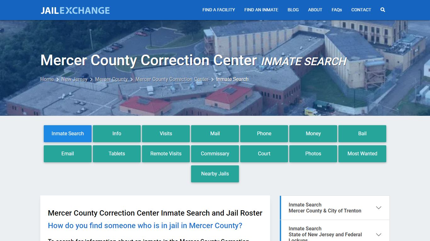Mercer County Correction Center Inmate Search - Jail Exchange