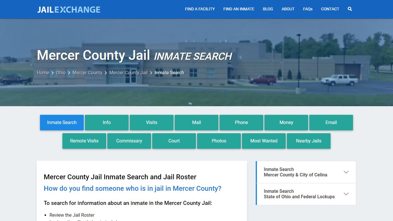 Mercer County Jail Inmate Search - Jail Exchange